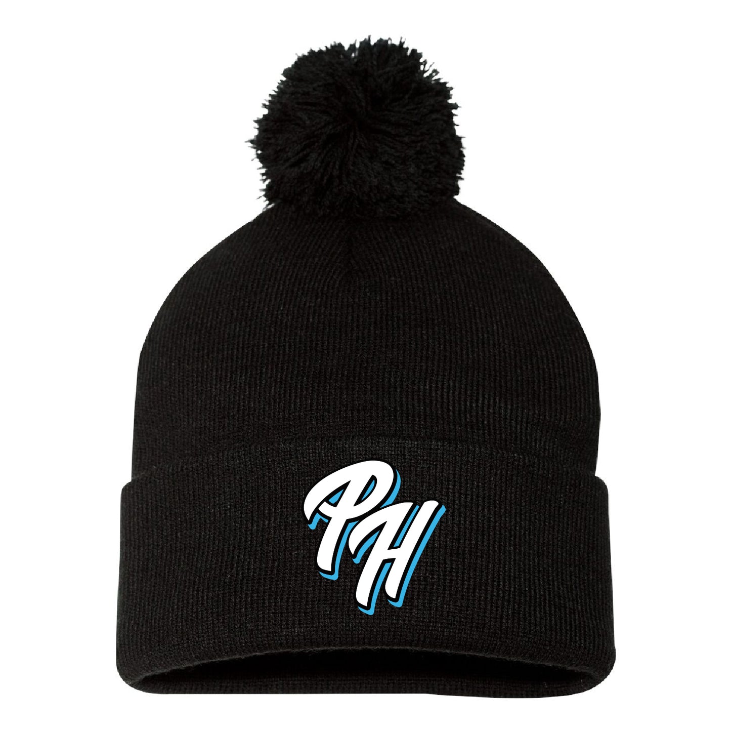 ProHybrid 12" Pom-Pom Cuffed Beanie