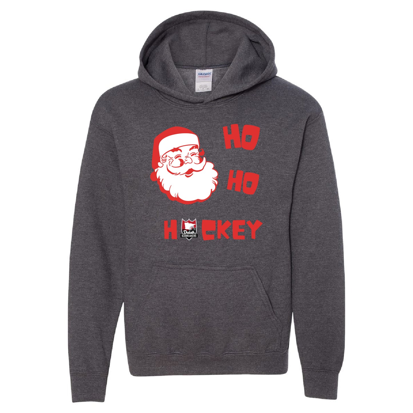 Duluth Icebreakers Ho Ho Hockey Youth Hooded Sweatshirt