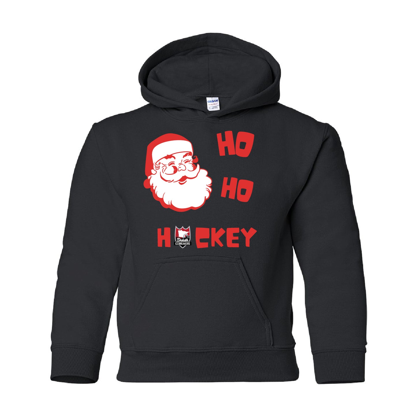 Duluth Icebreakers Ho Ho Hockey Youth Hooded Sweatshirt