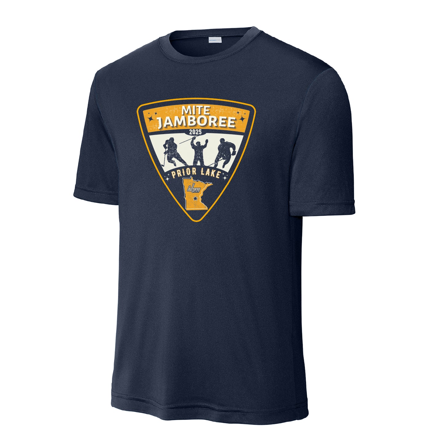 Prior Lake Mite Jamboree Badge Tee