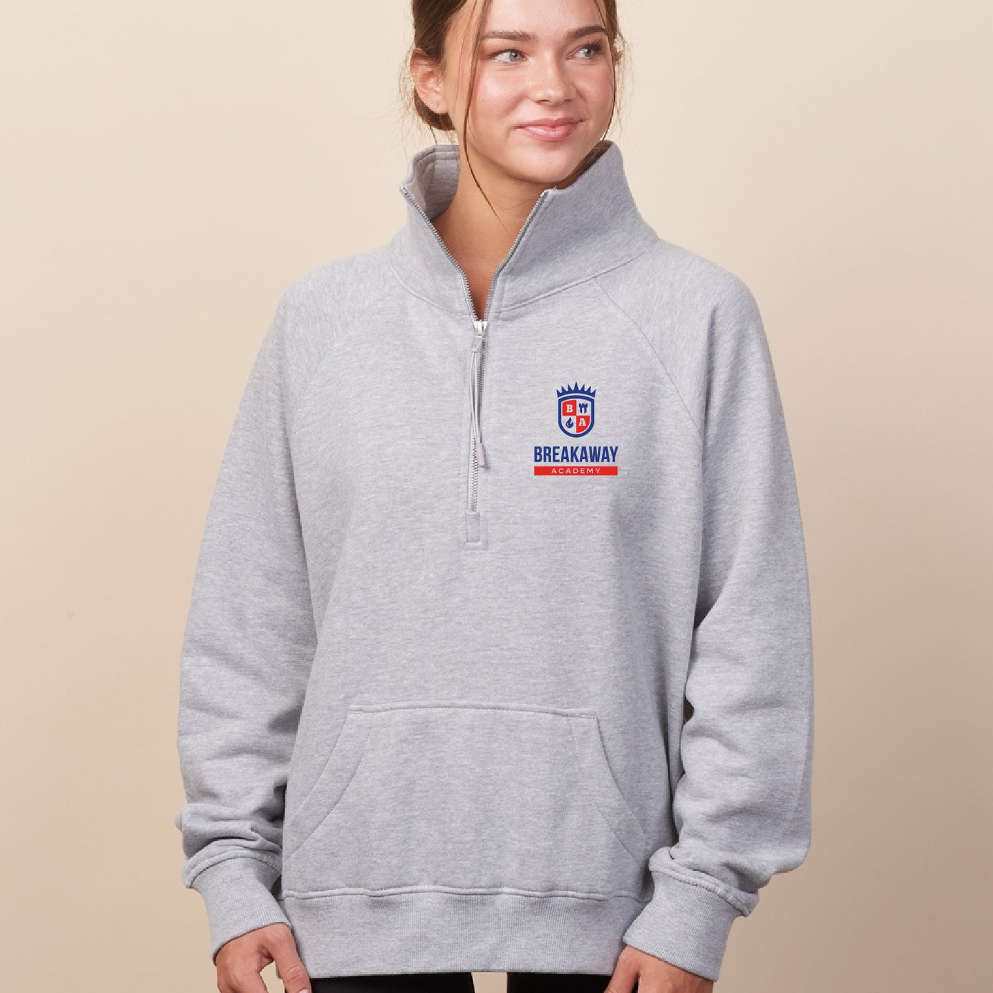 Breakaway Academy Ladies Boxy Half Zip Fleece (Embroidered)