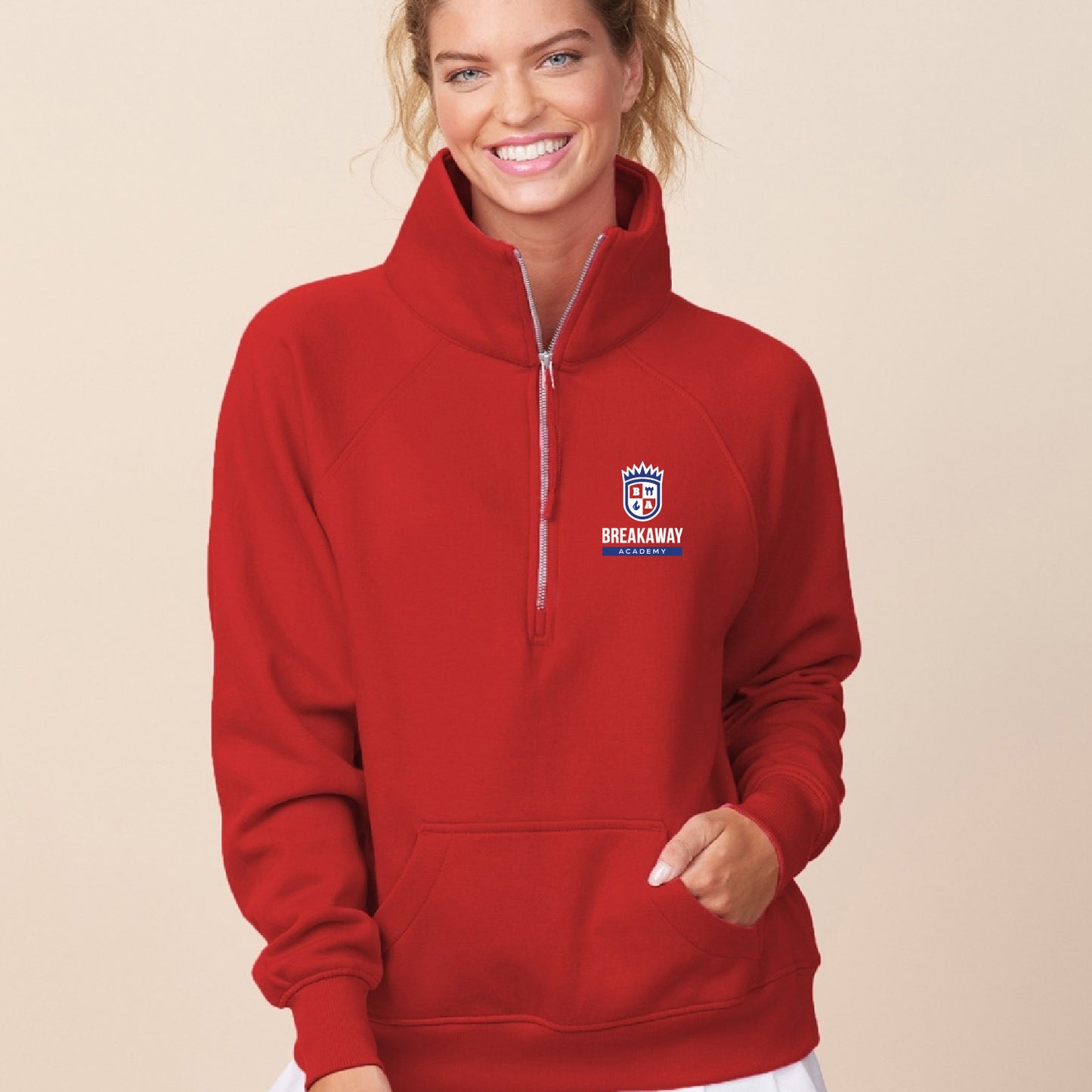 Breakaway Academy Ladies Boxy Half Zip Fleece (Embroidered)