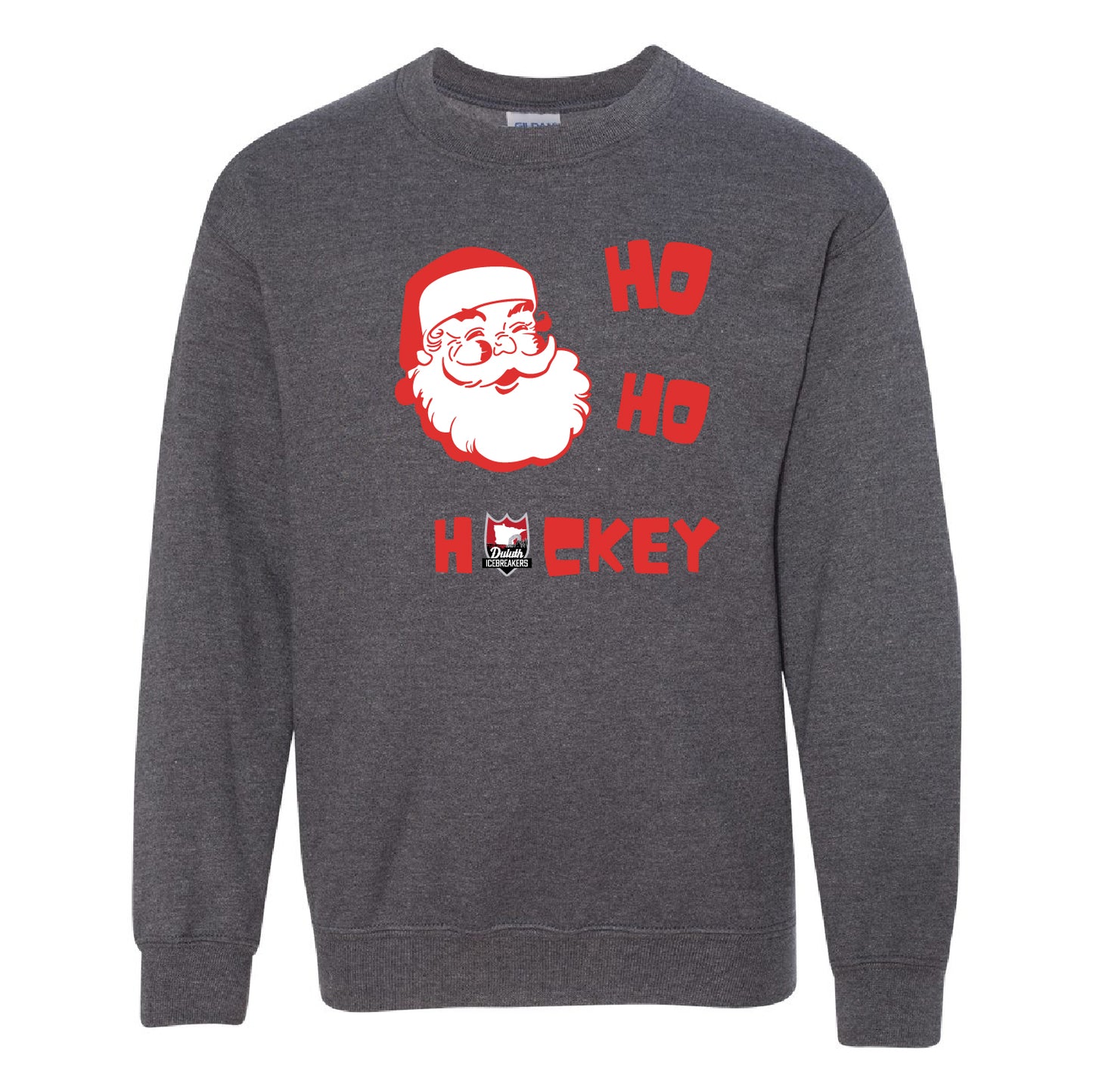 Duluth Icebreakers Ho Ho Hockey Youth Crewneck Sweatshirt