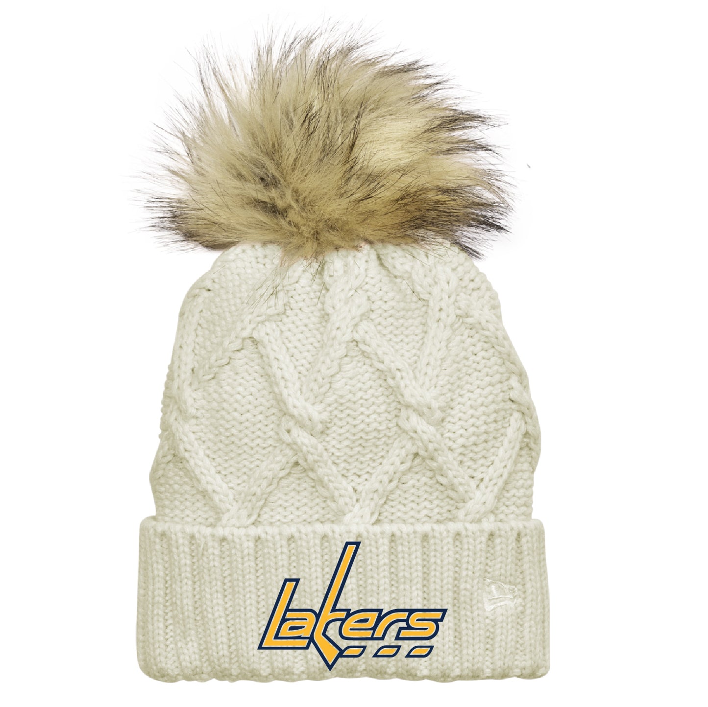 Prior Lake Squirt A New Era Faux Fur Pom Beanie