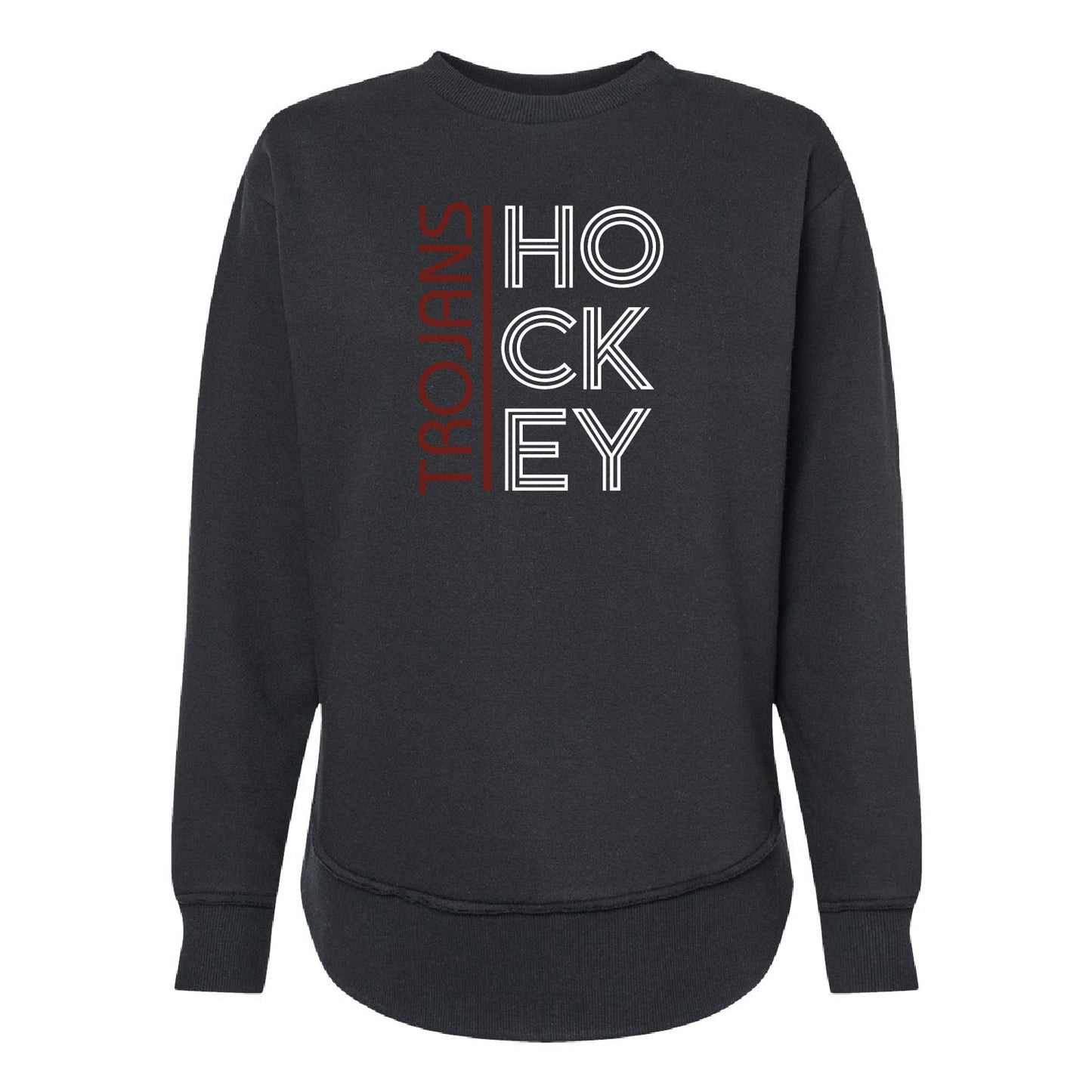 New Prague Fan Apparel Women's Weekend Fleece Crewneck Sweatshirt (Retro)