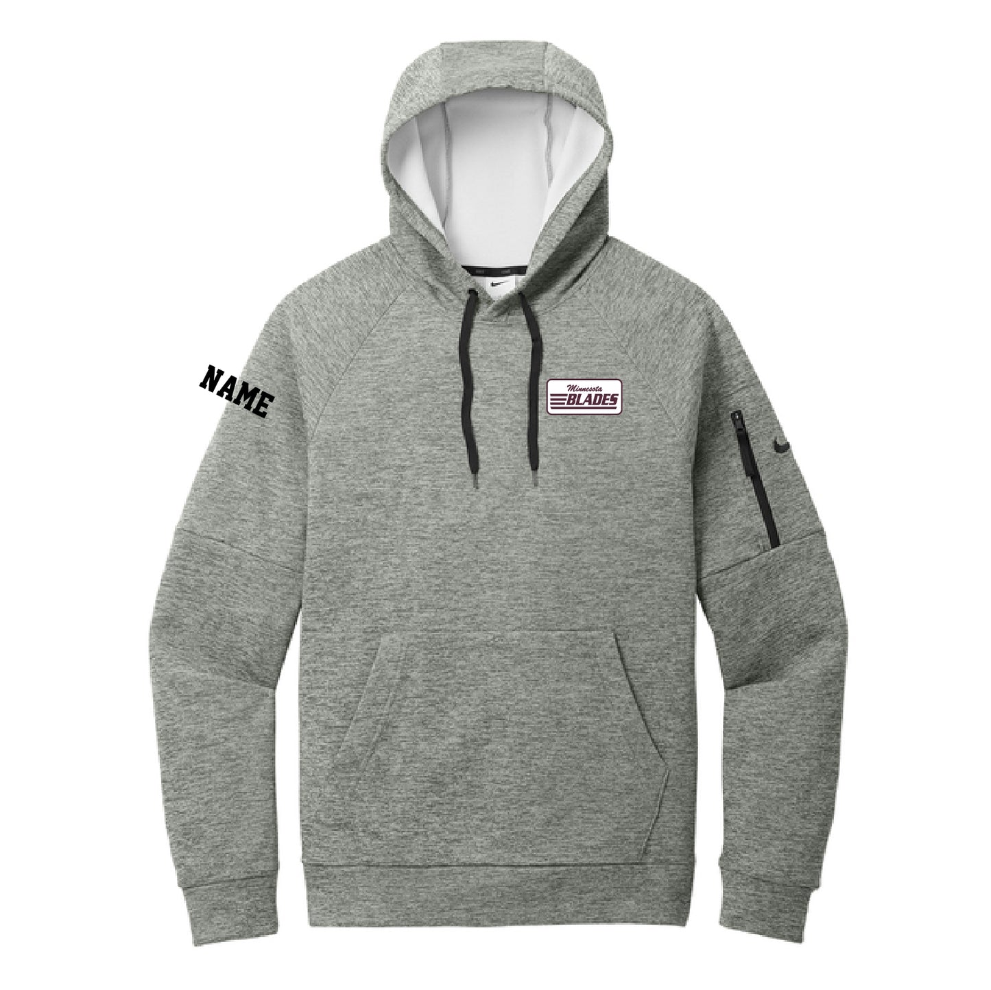 Minnesota Blades Nike THERMA-Fit Hoodie 4 (Embroidery)