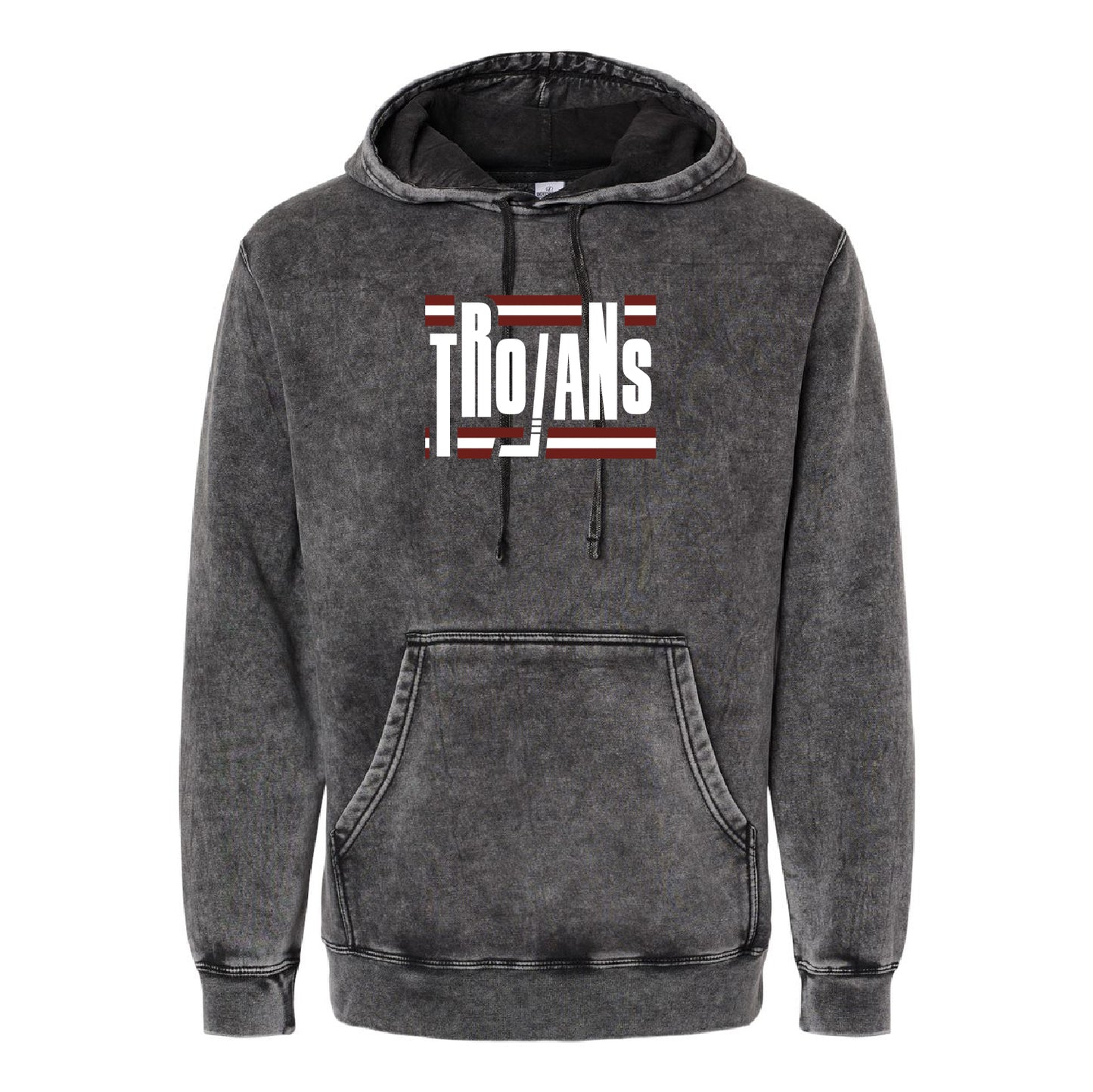 New Prague Fan Apparel Unisex Midweight Mineral Wash Hooded Sweatshirt (Stick)