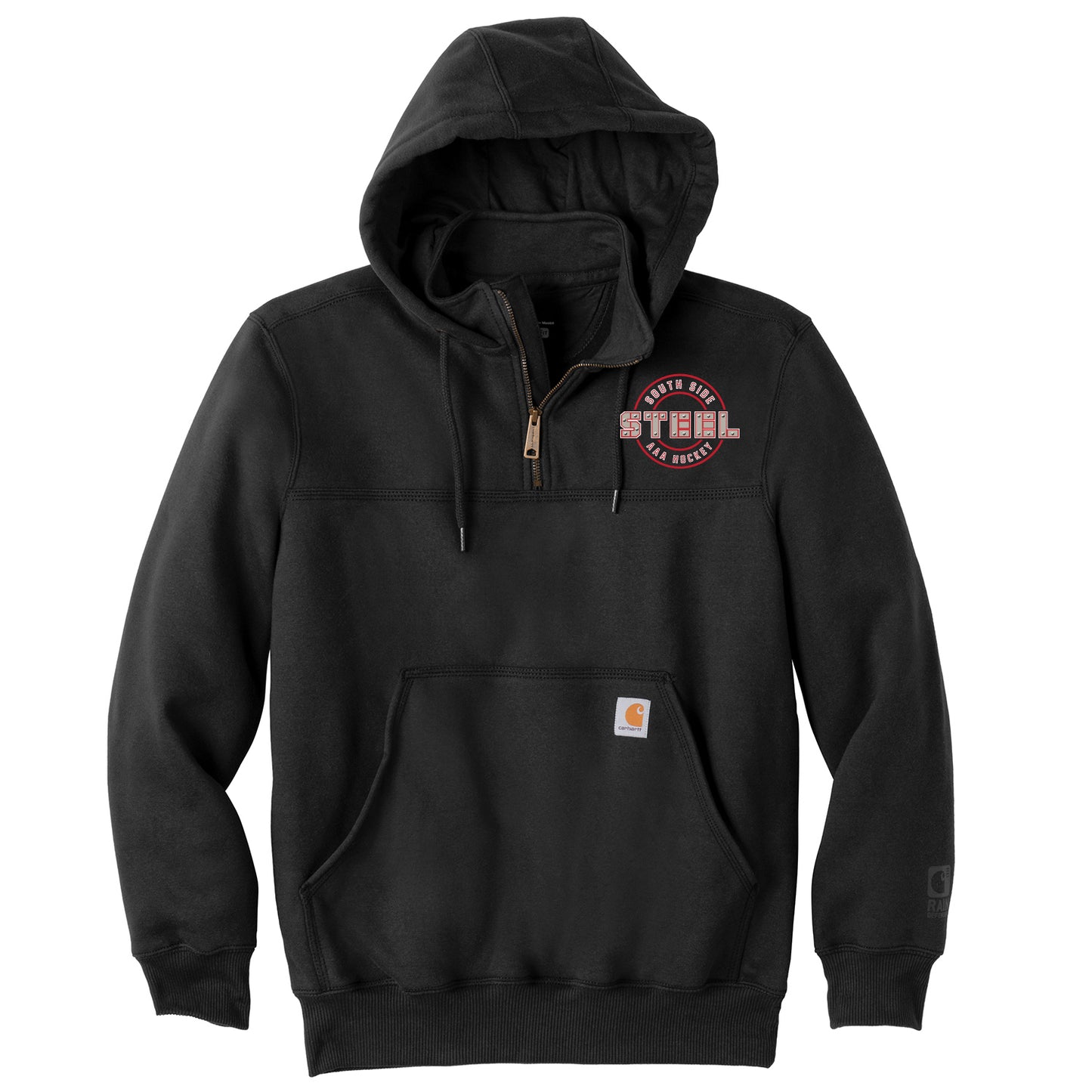 South Side Steel Carhartt ® Rain Defender ® Paxton Heavyweight Hooded Zip Mock Sweatshirt