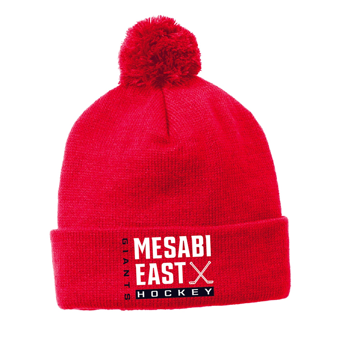 Mesabi East Solid Pom Pom Beanie