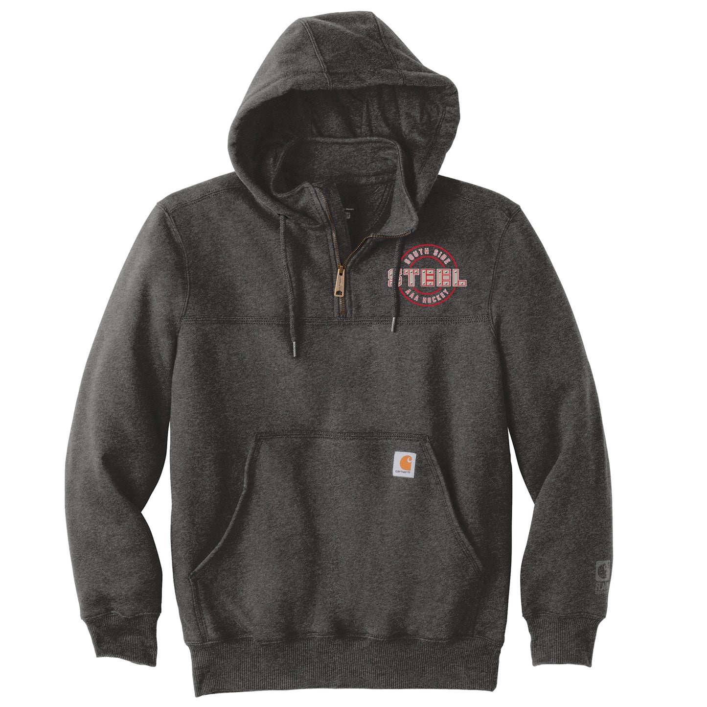 South Side Steel Carhartt ® Rain Defender ® Paxton Heavyweight Hooded Zip Mock Sweatshirt