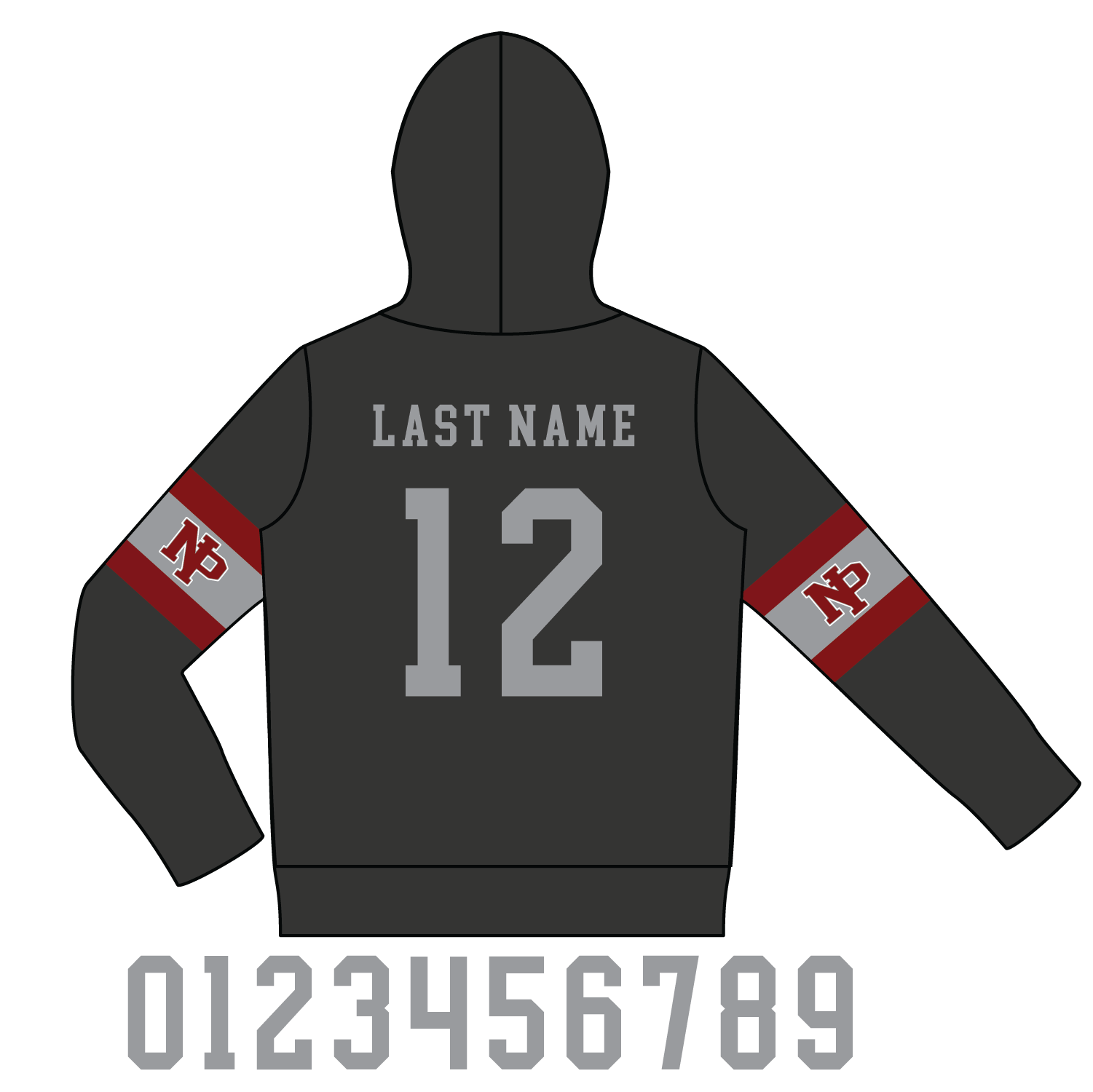 New Prague Hockey ADULT Sublimated HOODIE