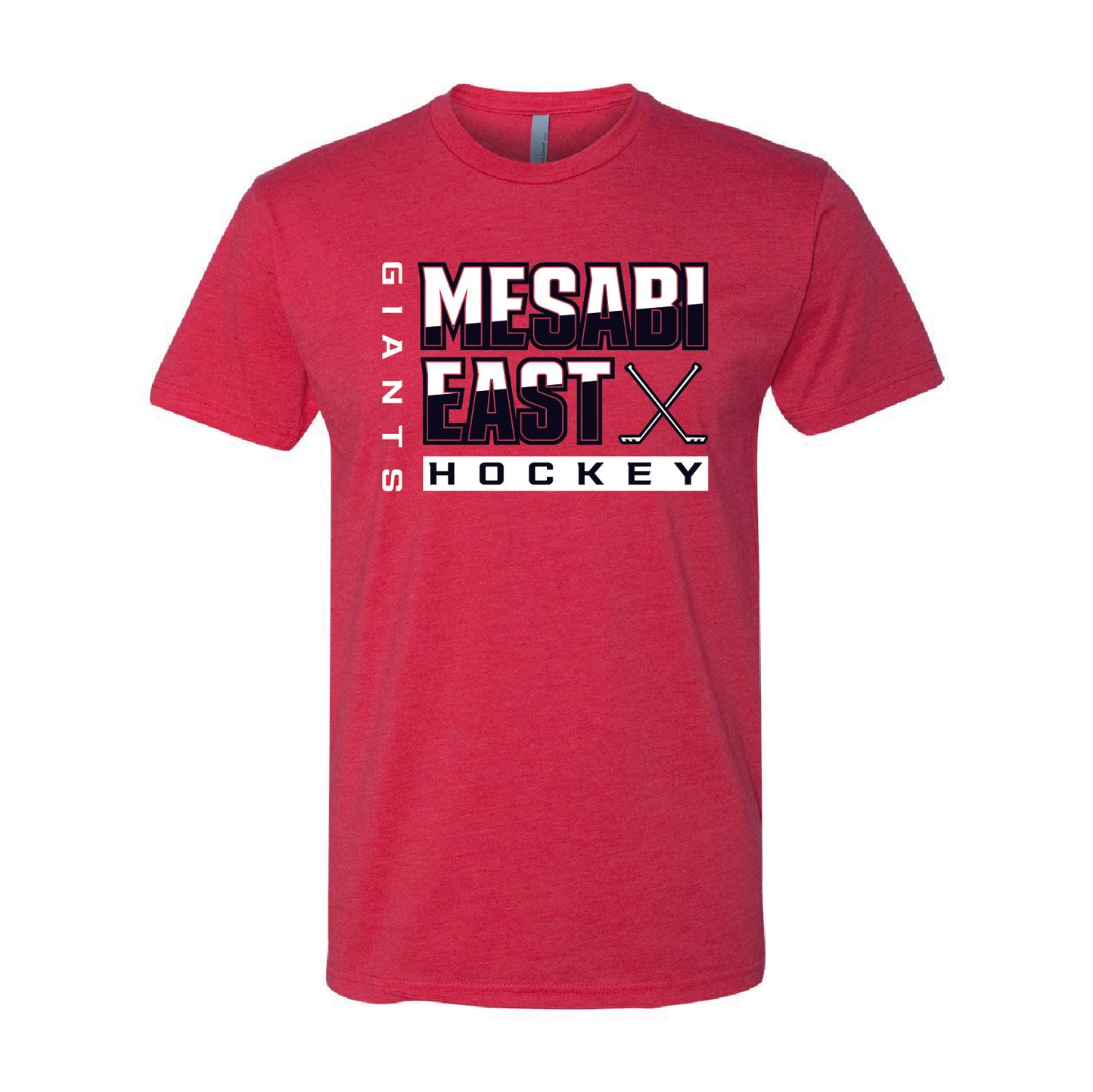 Mesabi East Hockey Unisex CVC Short Sleeve Crew