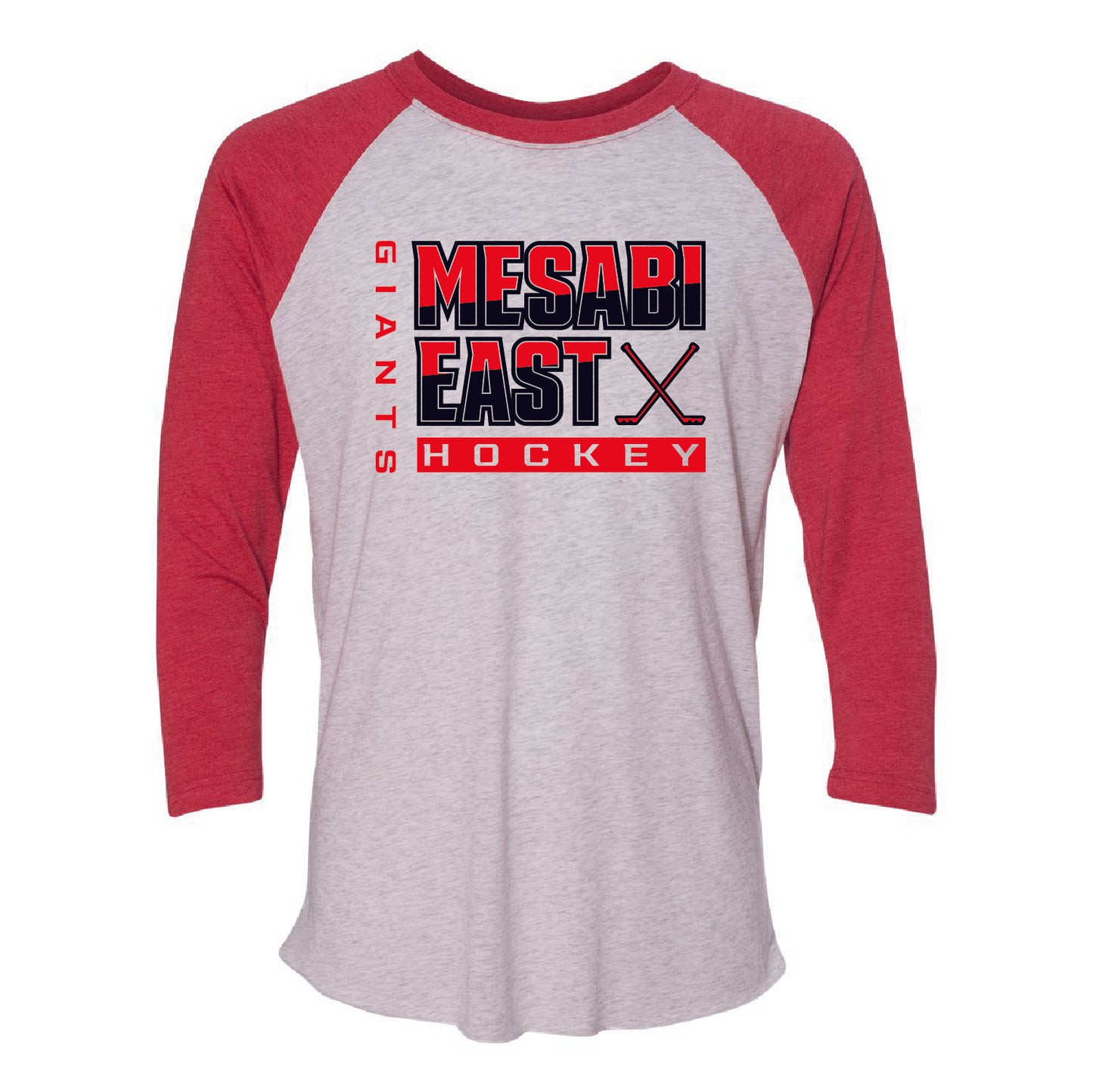 Mesabi East Hockey Unisex Raglan Shirt