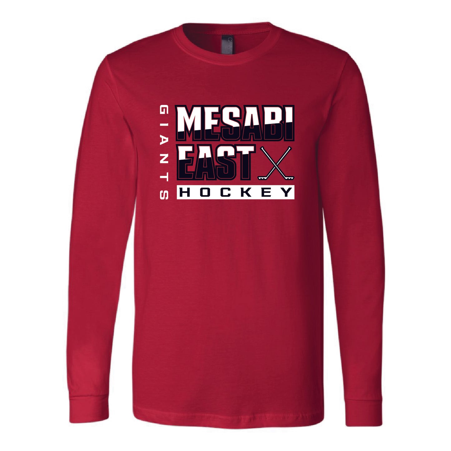 Mesabi East Hockey Unisex Jersey Long Sleeve Tee