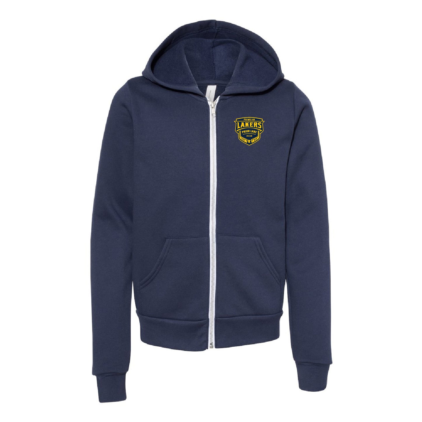 Prior Lake Peewee AA Youth Sponge Fleece Full-Zip Hoodie