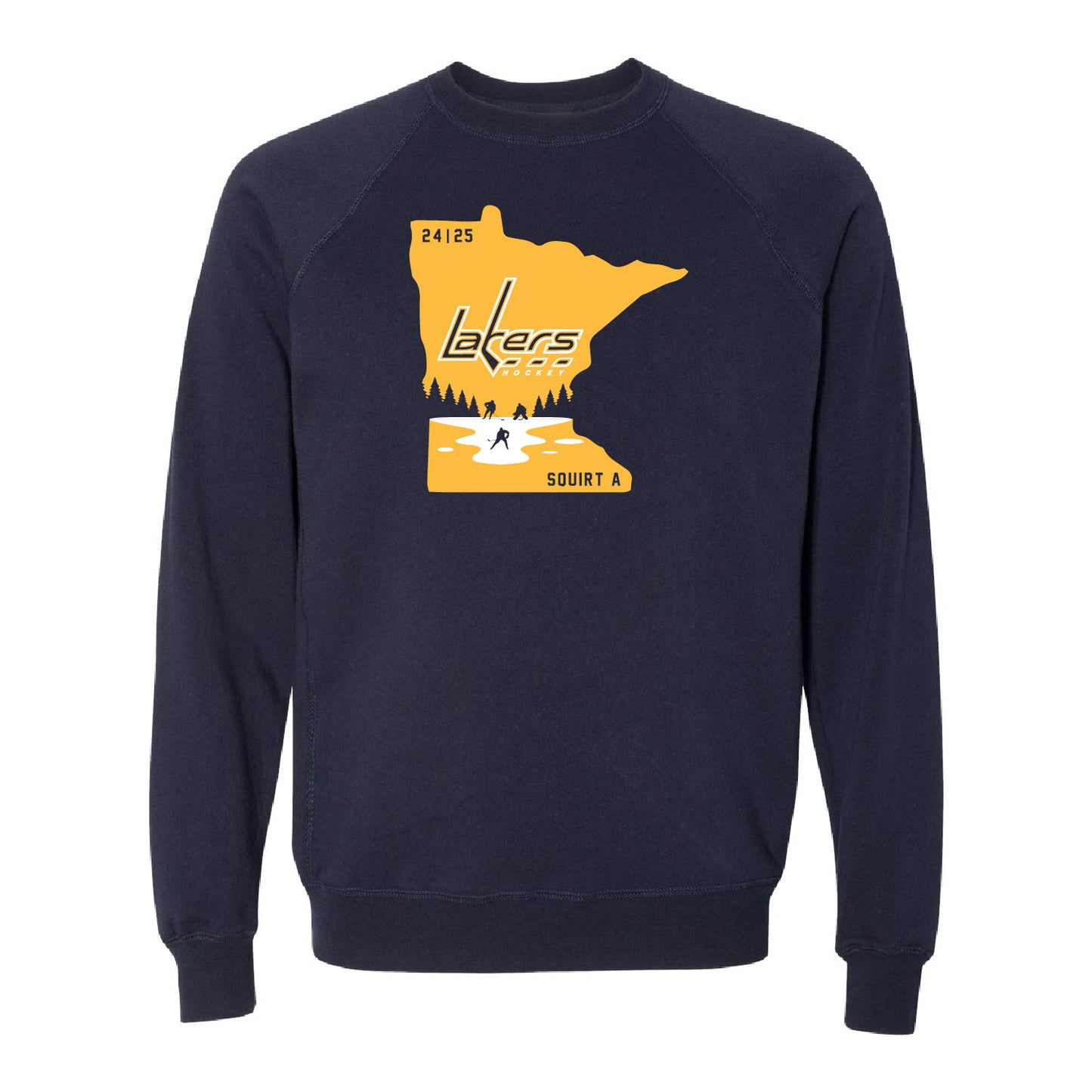 Prior Lake Squirt A Crewneck Raglan Sweatshirt