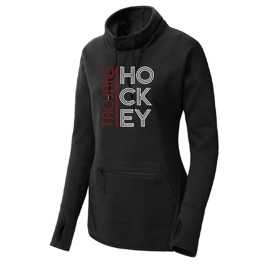 New Prague Fan Apparel Women's Triumph Cowl Neck Pullover (Retro)