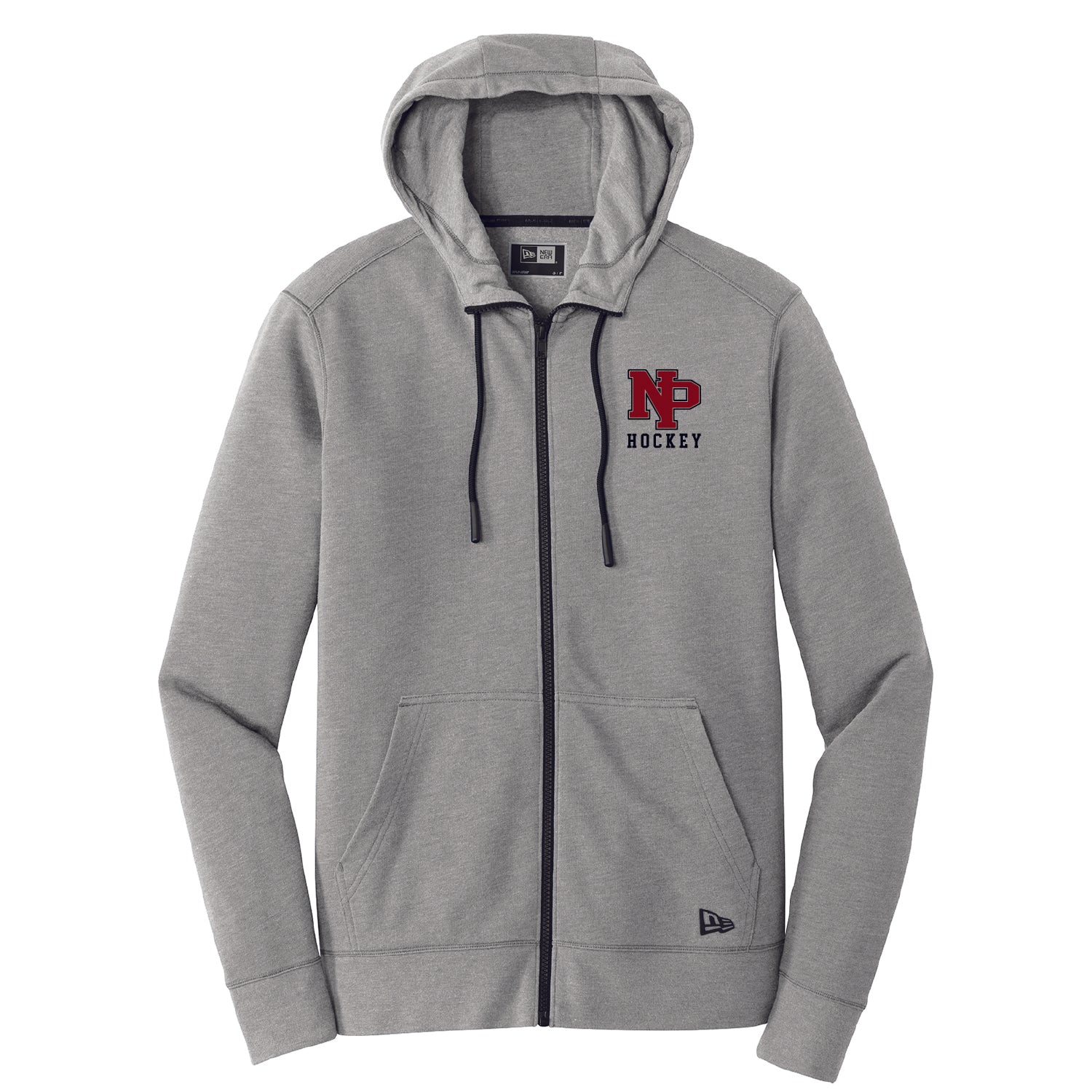 New Prague Hockey Tri-Blend Fleece Full-Zip Hoodie