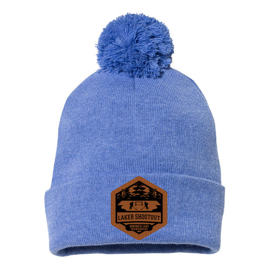 Laker Shootout Pom-Pom Cuffed Beanie