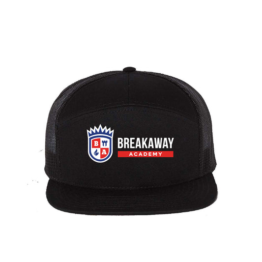 Breakaway Academy Seven-Panel Trucker Cap (Embroidered)