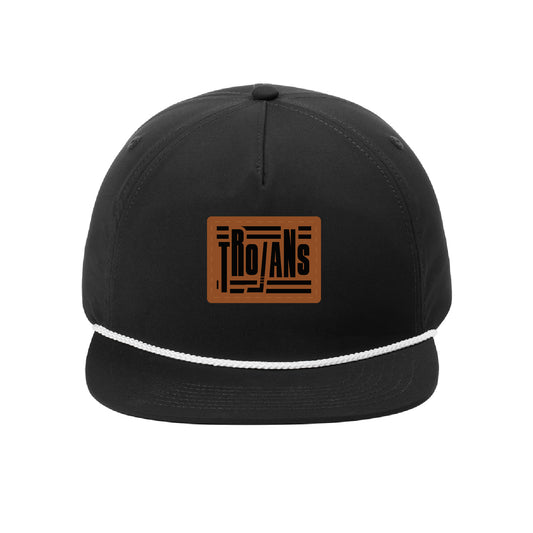New Prague Fan Apparel 5-Panel Poly Rope Cap (Leatherette)