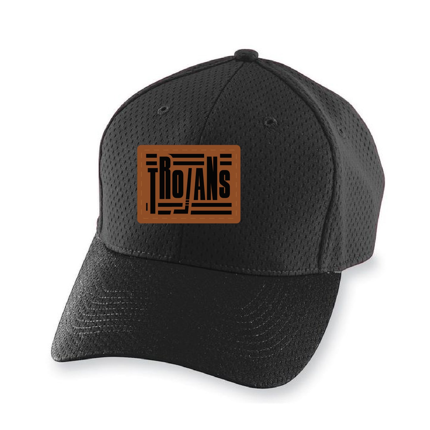 New Prague Fan Apparel Youth Athletic Mesh Cap (Leatherette)