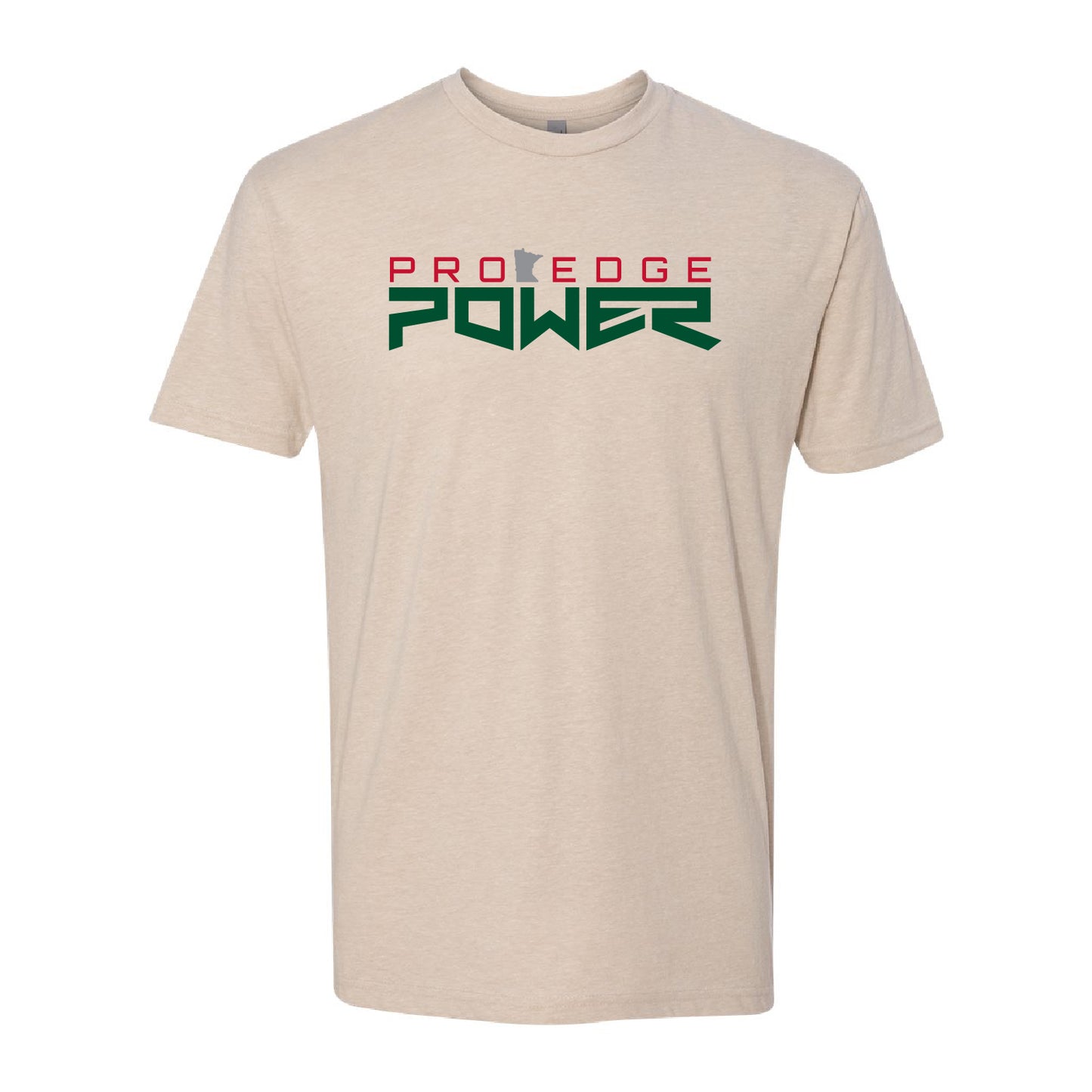 Pro Edge Power Unisex CVC Short Sleeve Crew Design 1