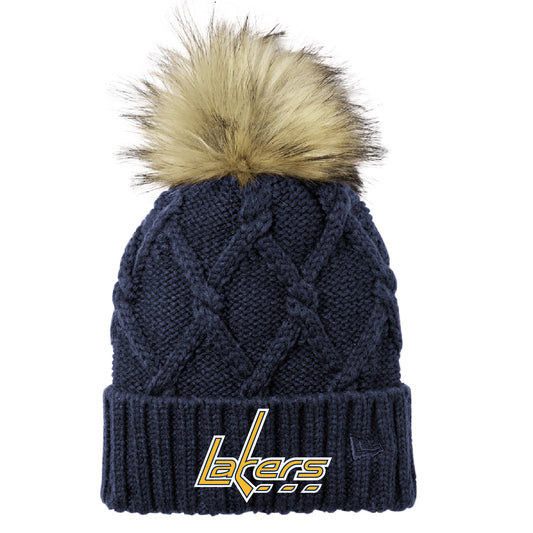 Prior Lake Squirt A New Era Faux Fur Pom Beanie