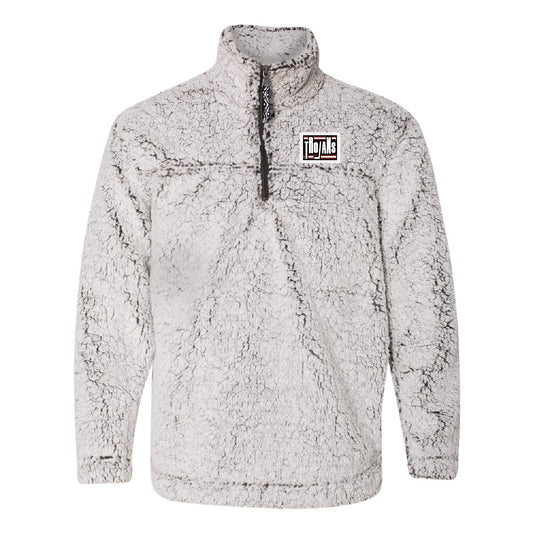 New Prague Fan Apparel Unisex Sherpa Fleece Quarter-Zip Pullover (Silicone)