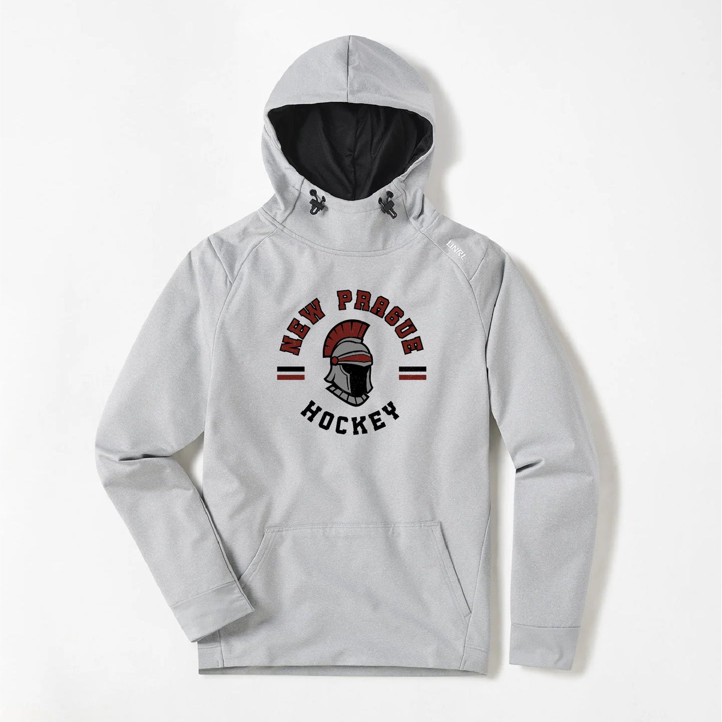 New Prague Fan Apparel UNRL Crossover Hoodie II (Mascot)
