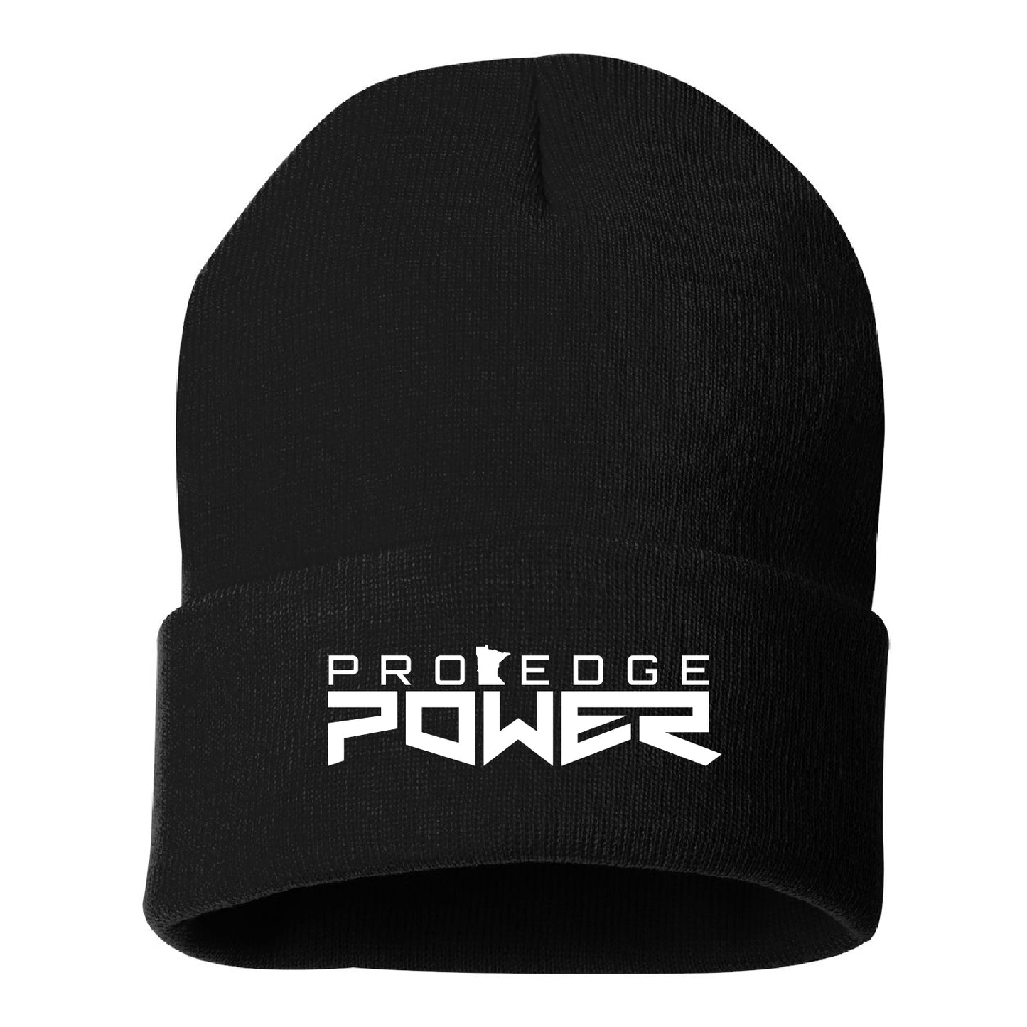 Pro Edge Power Solid 12" Cuffed Beanie Design 1