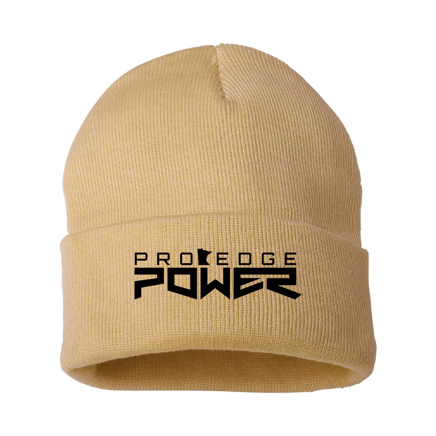 Pro Edge Power Solid 12" Cuffed Beanie Design 1