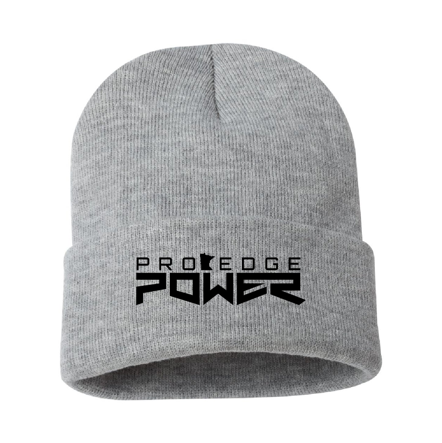 Pro Edge Power Solid 12" Cuffed Beanie Design 1