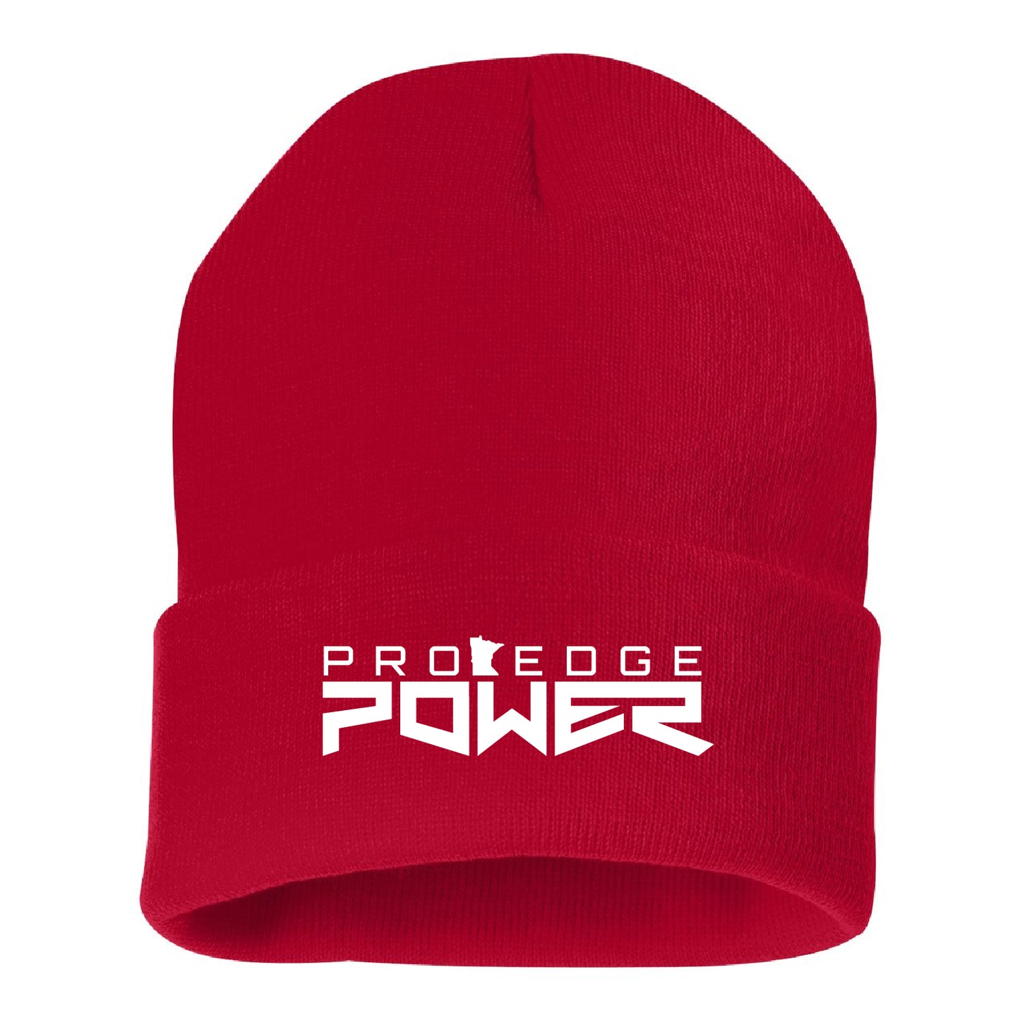 Pro Edge Power Solid 12" Cuffed Beanie Design 1