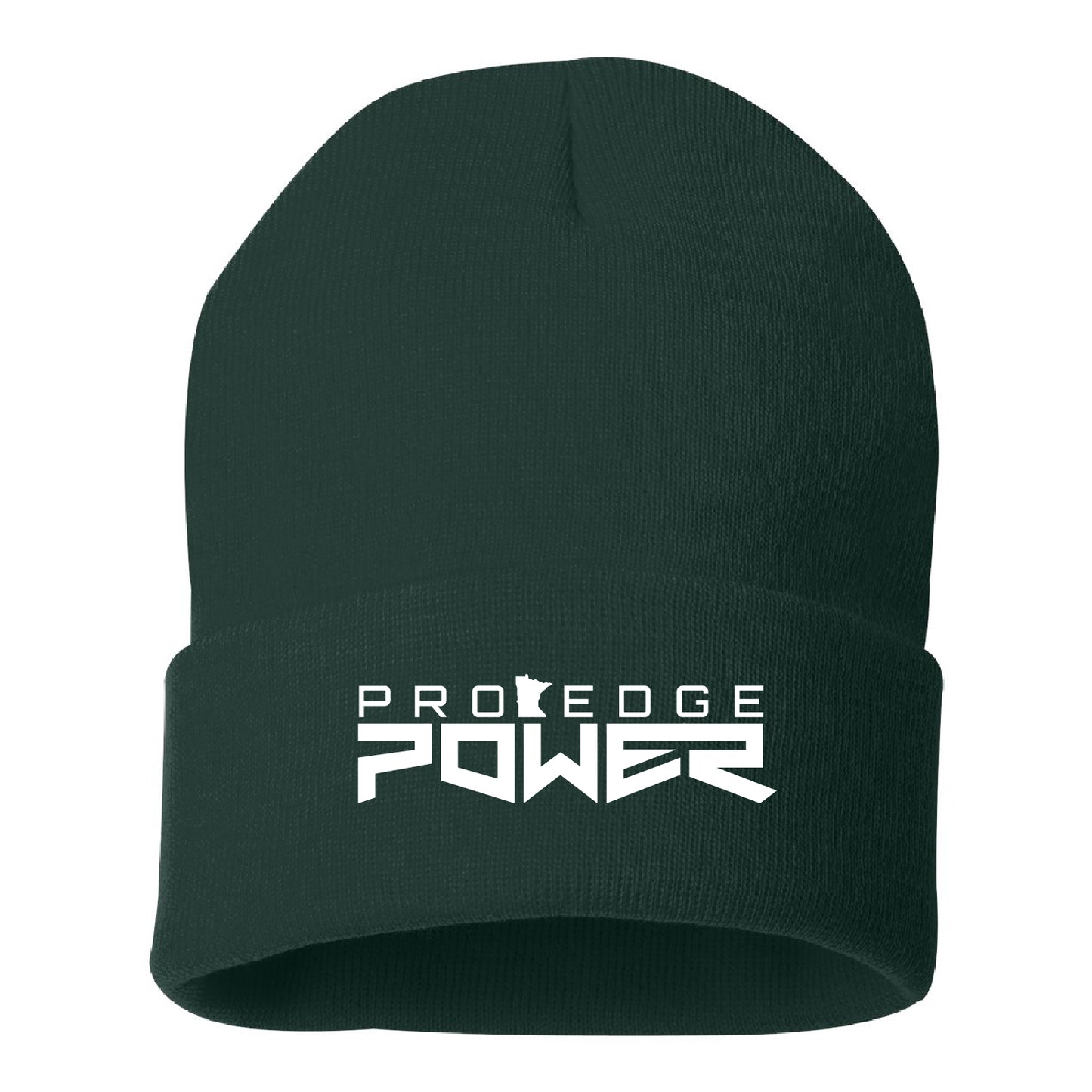 Pro Edge Power Solid 12" Cuffed Beanie Design 1