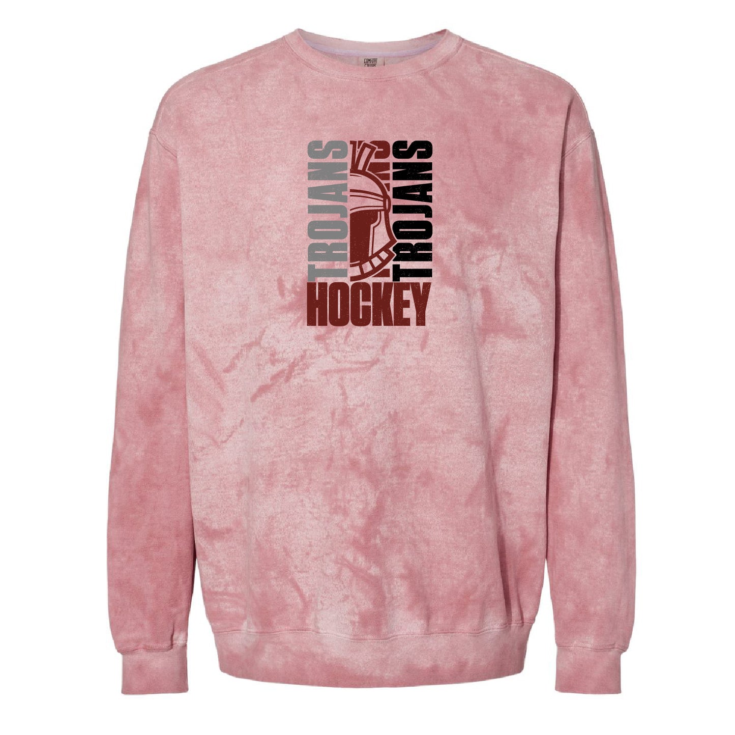 New Prague Fan Apparel Unisex Colorblast™ Crewneck Sweatshirt (Trojans)