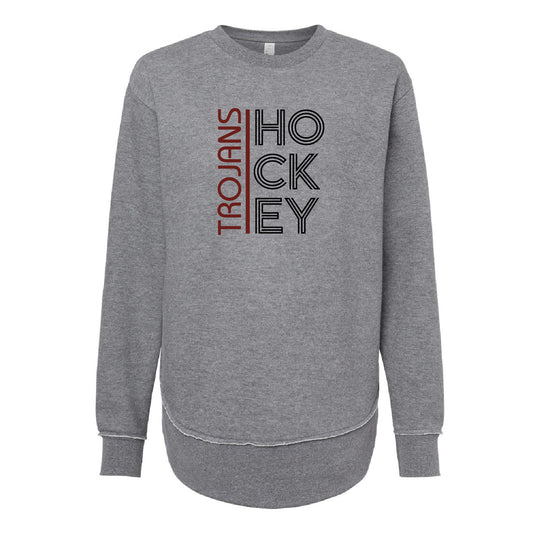 New Prague Fan Apparel Women's Weekend Fleece Crewneck Sweatshirt (Retro)