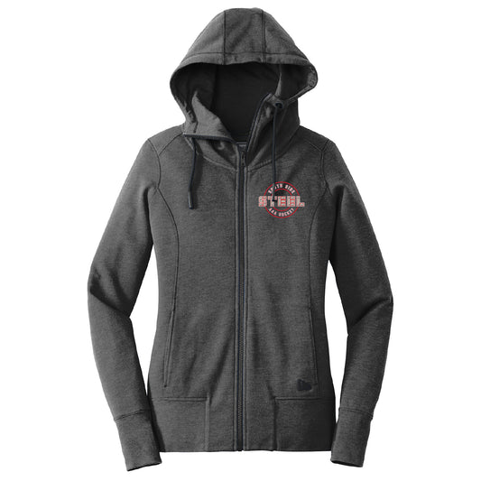 South Side Steel Ladies Tri-Blend Fleece Full-Zip Hoodie