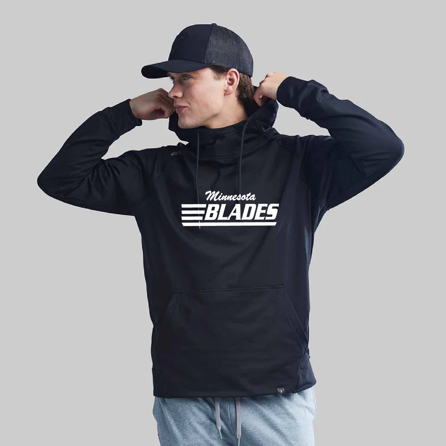 Minnesota Blades Hockey Yak Playmaker Hoodie YOUTH and ADULT Sizing