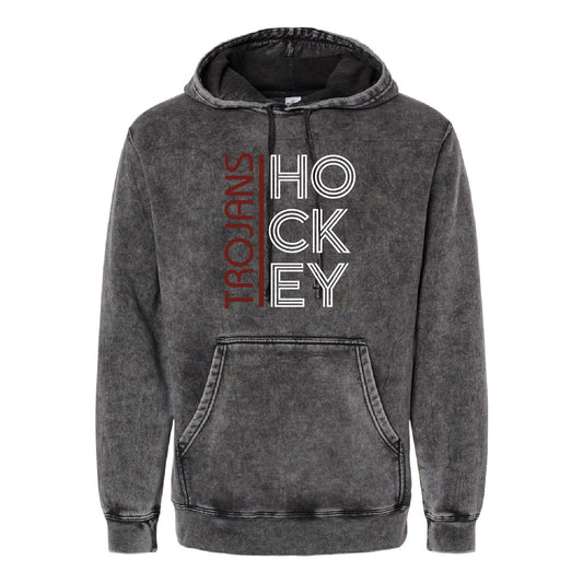 New Prague Fan Apparel Unisex Midweight Mineral Wash Hooded Sweatshirt (Retro)