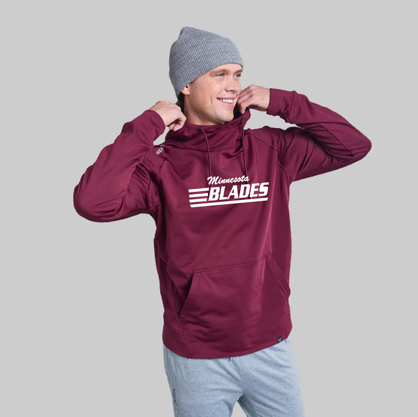 Minnesota Blades Hockey Yak Playmaker Hoodie YOUTH and ADULT Sizing