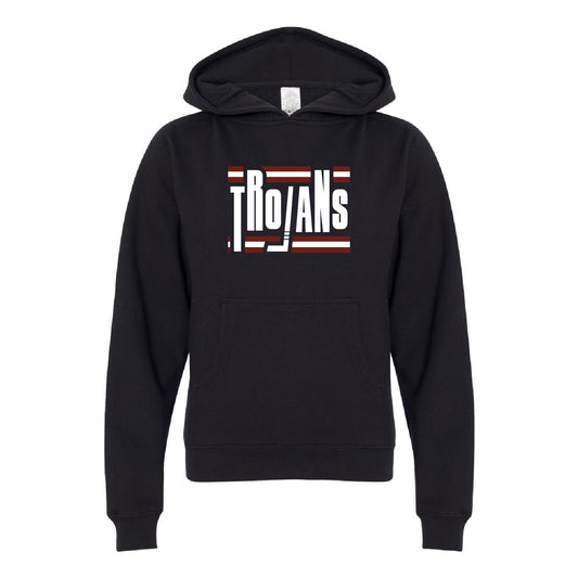 New Prague Fan Apparel Youth Hoodie (Stick)