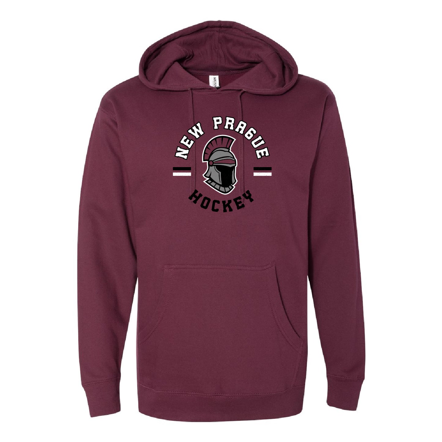 New Prague Fan Apparel Midweight Hooded Sweatshirt (Mascot)