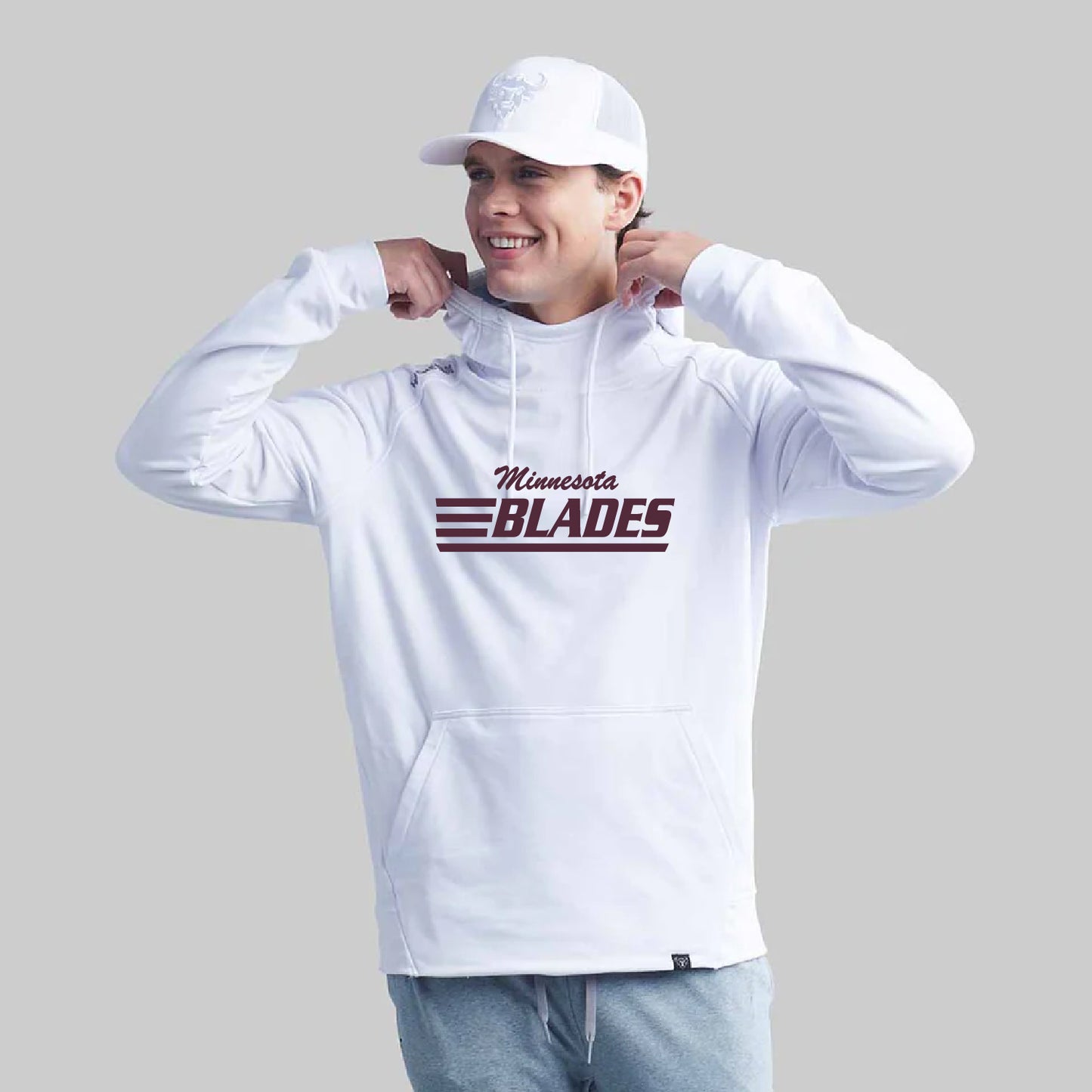 Minnesota Blades Hockey Yak Playmaker Hoodie YOUTH and ADULT Sizing