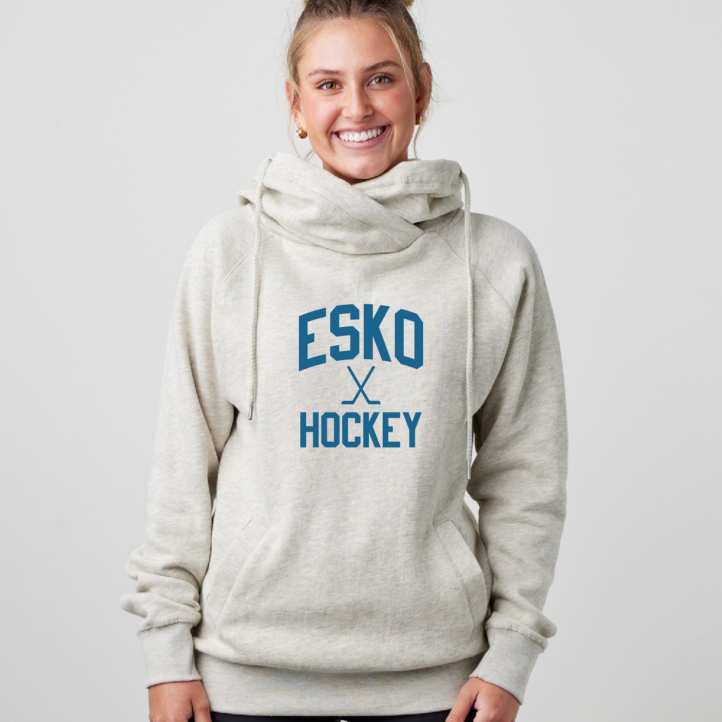 Esko Hockey Ladies Classic Fleece Funnel Neck Pullover Hood