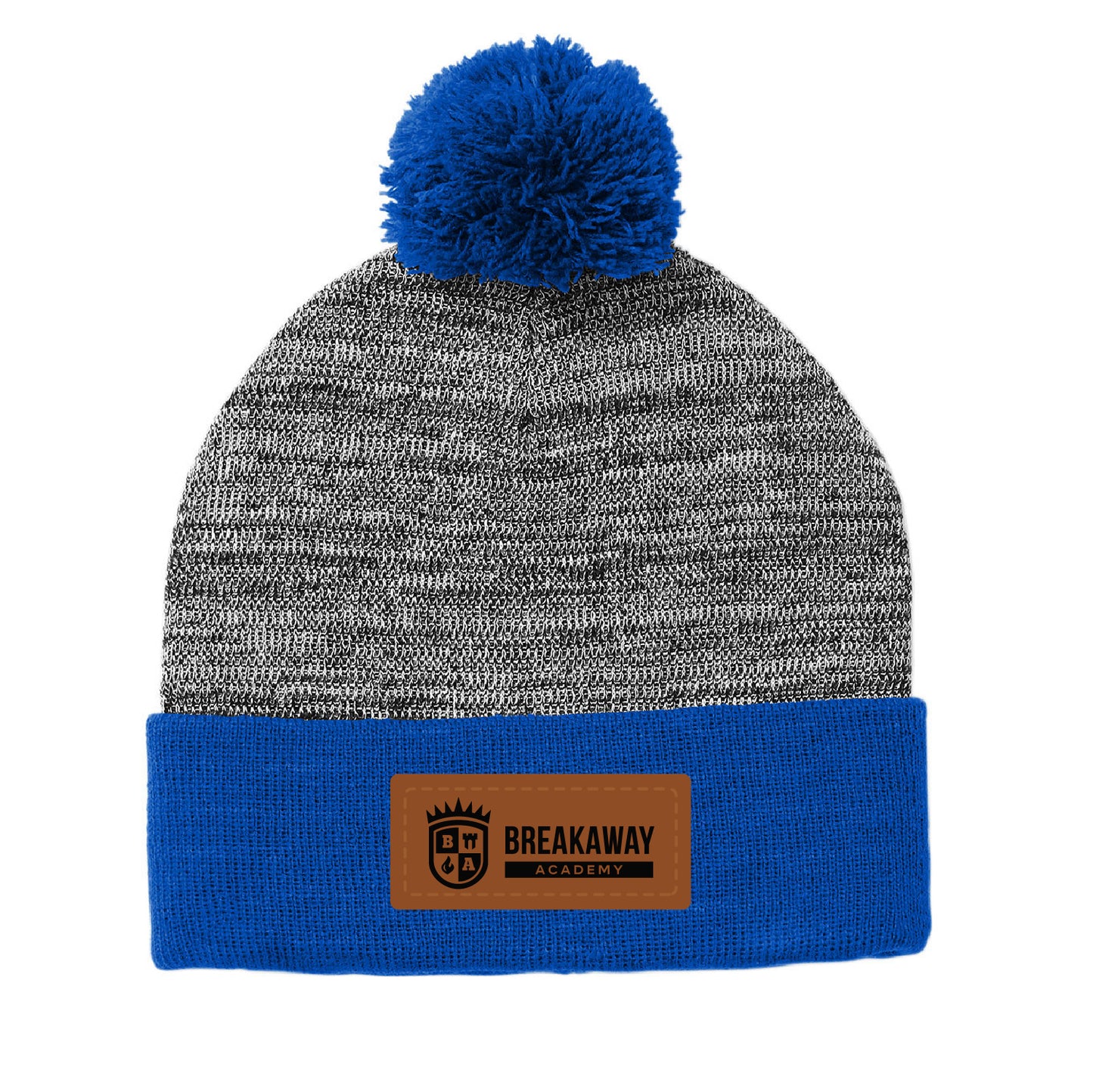 Breakaway Academy Heather Pom Pom Beanie