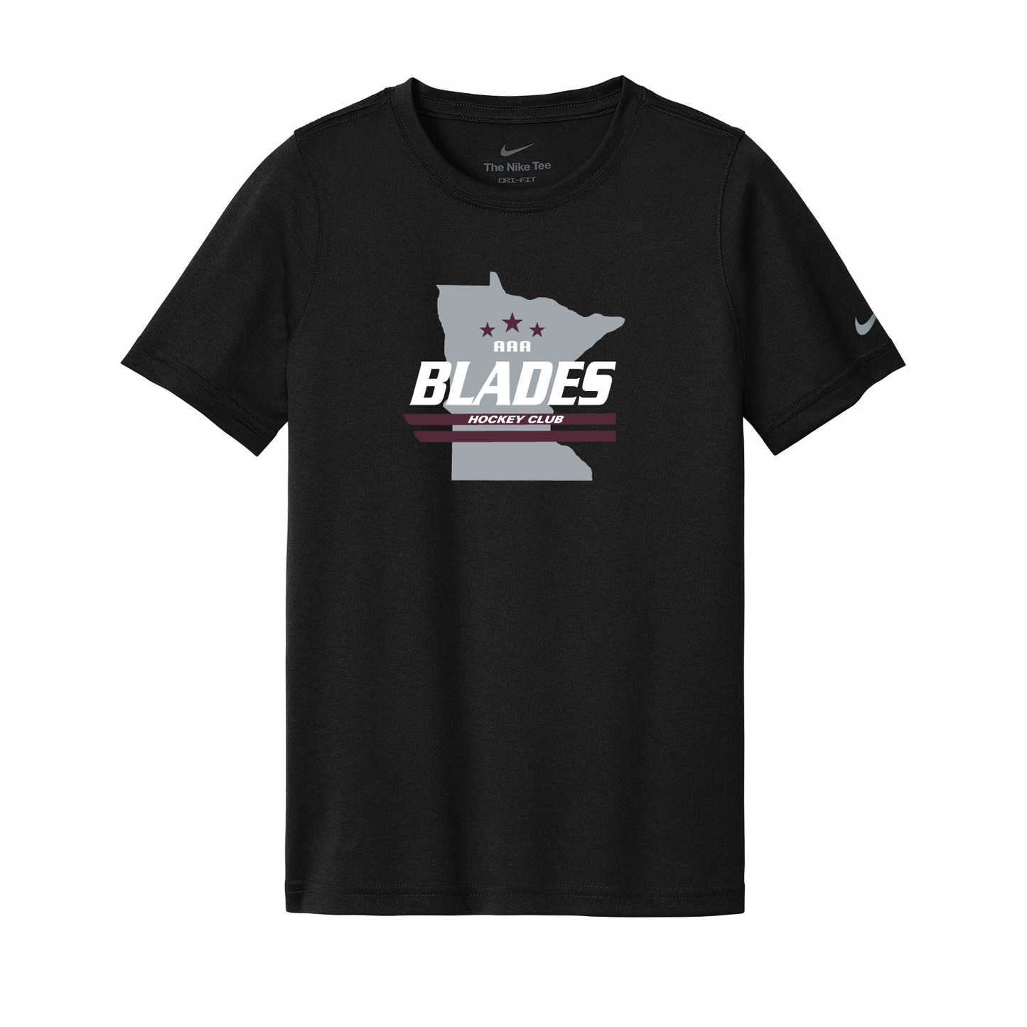 Minnesota Blades YOUTH Nike Swoosh Sleeve rLegend Tee