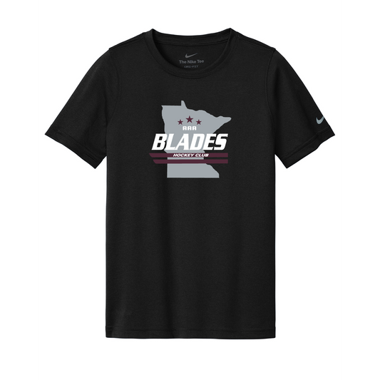 Minnesota Blades YOUTH Nike Swoosh Sleeve rLegend Tee