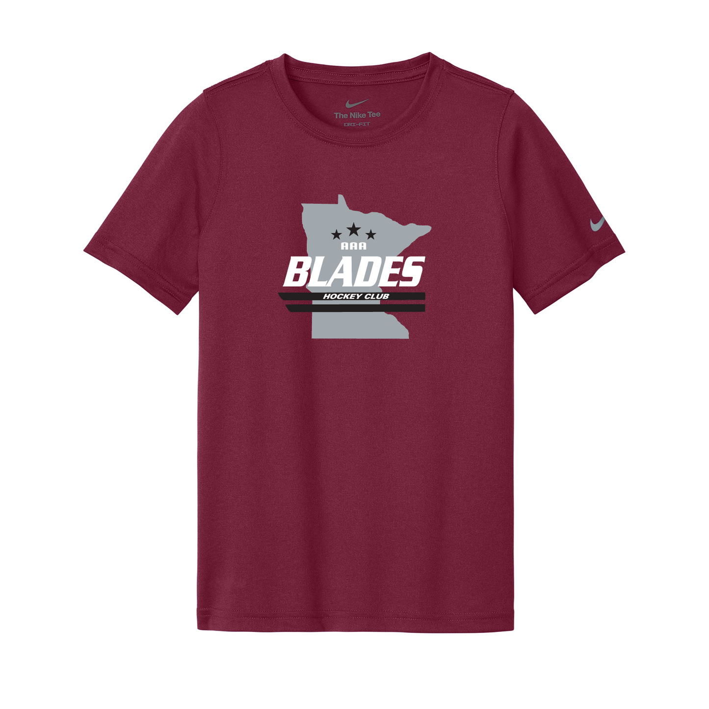 Minnesota Blades YOUTH Nike Swoosh Sleeve rLegend Tee