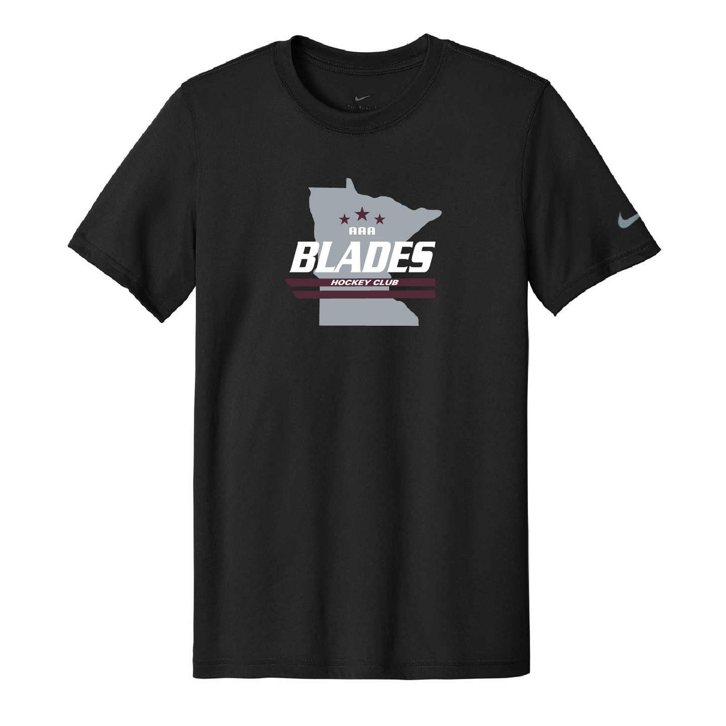 Minnesota Blades Nike Swoosh Sleeve rLegend Tee